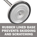 New Star Foodservice 54668 Stainless Steel Stanchion, 36-Inch Height, 6.5-Foot Retractable Belt, Set of 6