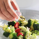 New Star Foodservice 22223 Glass Cube Mini Salt and Pepper Shaker with Gold Plated Top, 0.5-Ounce, Set of 48