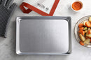 New Star Foodservice 36831 Commercial-Grade 18-Gauge Aluminum Sheet Pan/Bun Pan, 9" L x 13" W x 1" H (Quarter Size)