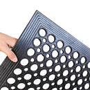 New Star Foodservice 54514 Commercial Grade Grease Resistant Anti-Fatigue Rubber Floor Mat, 36" x 60", Black