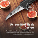 Top Cut By New Star Foodservice 1029215 Swedish Sandvik 14C28N Steel Peeling Knife, 2.5"