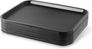 New Star Foodservice 24692 Black Plastic Fast Food Tray, 14 by 18-Inch, Set of 12