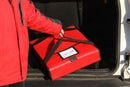 New Star Foodservice 50073 Insulated Pizza Delivery Bag, 18" by 18" by 5", Red