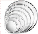 New Star Foodservice 51032 Restaurant-Grade Aluminum Pizza Pan, Baking Tray, Coupe Style, 14-Inch, Pack of 6