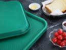 New Star Foodservice 24425 Green Plastic Fast Food Tray, 10 by 14-Inch, Set of 12