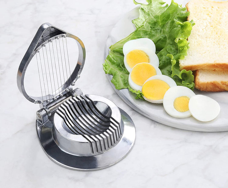New Star Foodservice 36459 Commercial Grade Aluminum Egg Slicer, Mushroom Slicer with Stainless Steel Wire (Hand Wash Only)