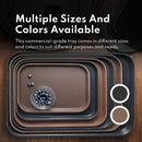 New Star Foodservice 25392 Restaurant Grade Non-Slip Tray, Plastic, Rubber Lined, Rectangular, 18" x 26" Inch (Large), Black