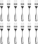 New Star Foodservice 58307 Shell Pattern, 18/0 Stainless Steel, Salad Fork, 7.1-Inch, Set of 12
