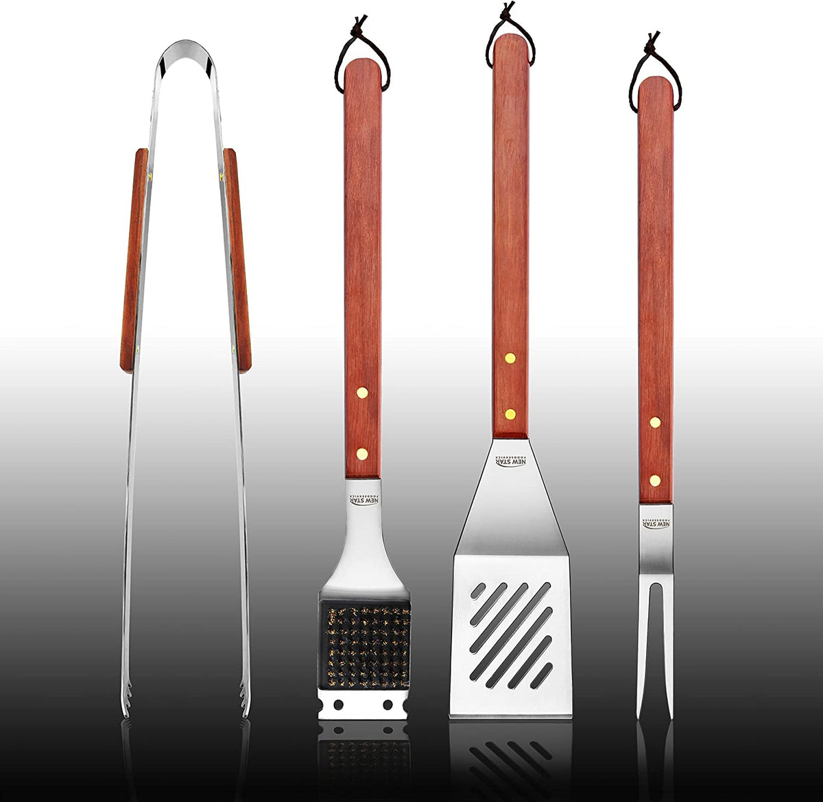 Set Da 7 Utensili Da Cucina In Acciaio Inox Verde Con Manici In Ceramica 90530539
