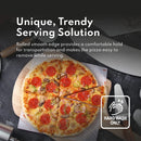 New Star Foodservice 50721 Restaurant-Grade Aluminum Pizza Pan, Baking Tray, Wide Rim