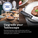 New Star Foodservice 58949 10-Inch Steak Knife, 5-Inch Rounded Serrated Blade with Plastic Handle, Jumbo, Set of 12