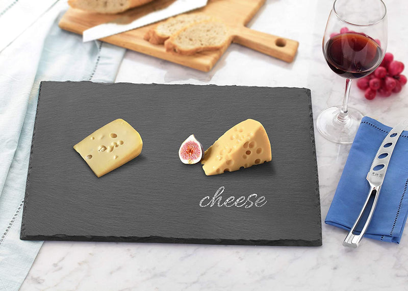 New Star Foodservice 28546 Artaste Slate Cheese Board, 12" By 16 Black