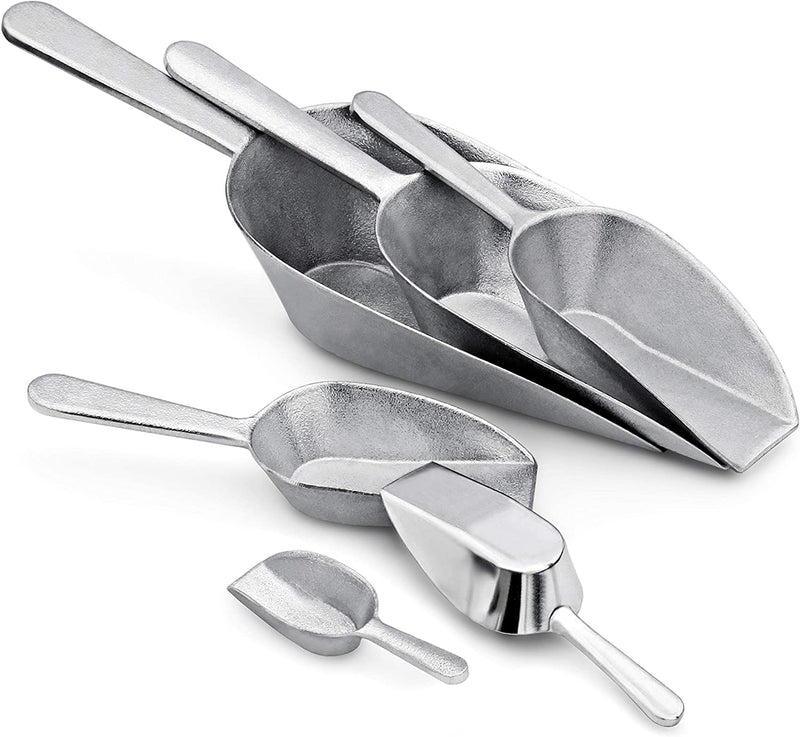 1 oz Aluminum Flat Bottom One Piece Scoop, Extra Small, one ounce. –  Restaurant Scoops, Ladles & Supplies