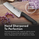 Top Cut By New Star Foodservice 1029192 Swedish Sandvik 14C28N Steel Nakiri Vegetable Cleaver, 7"