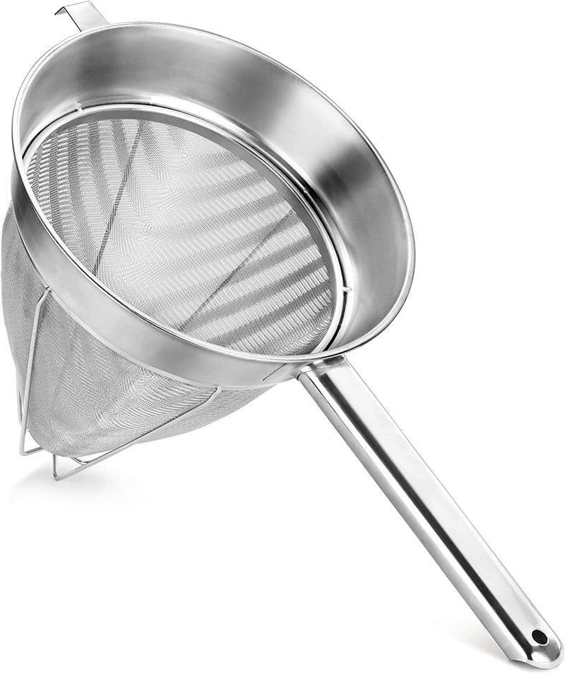 New Star Foodservice 38057 Stainless Steel Reinforced Bouillon Straine