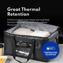 New Star Foodservice 1028690 Commercial Quality Insulated Food Delivery Bag Full-Size, 21.5" W x 11" H x 12.5" D
