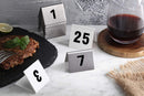 New Star Foodservice 26764 Double Sided Plastic Table Numbers, 26-50, Acrylic, White, 1.7" x 2"