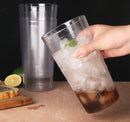 New Star Foodservice 46502 Tumbler Beverage Cup, Stackable Cups, Break-Resistant Commercial SAN Plastic, 32 oz, Clear, Set of 12