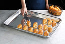 New Star Foodservice 36800 Commercial-Grade 12-Gauge Aluminum Open Bead Sheet Pan/Bun Pan, 18" L x 26" W x 2" H (Full Size) | Measure Oven (Recommended)