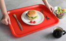 New Star Foodservice 24845 Red Plastic Fast Food Tray, 14 by 18-Inch, Set of 12