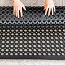 New Star Foodservice 54514 Commercial Grade Grease Resistant Anti-Fatigue Rubber Floor Mat, 36" x 60", Black