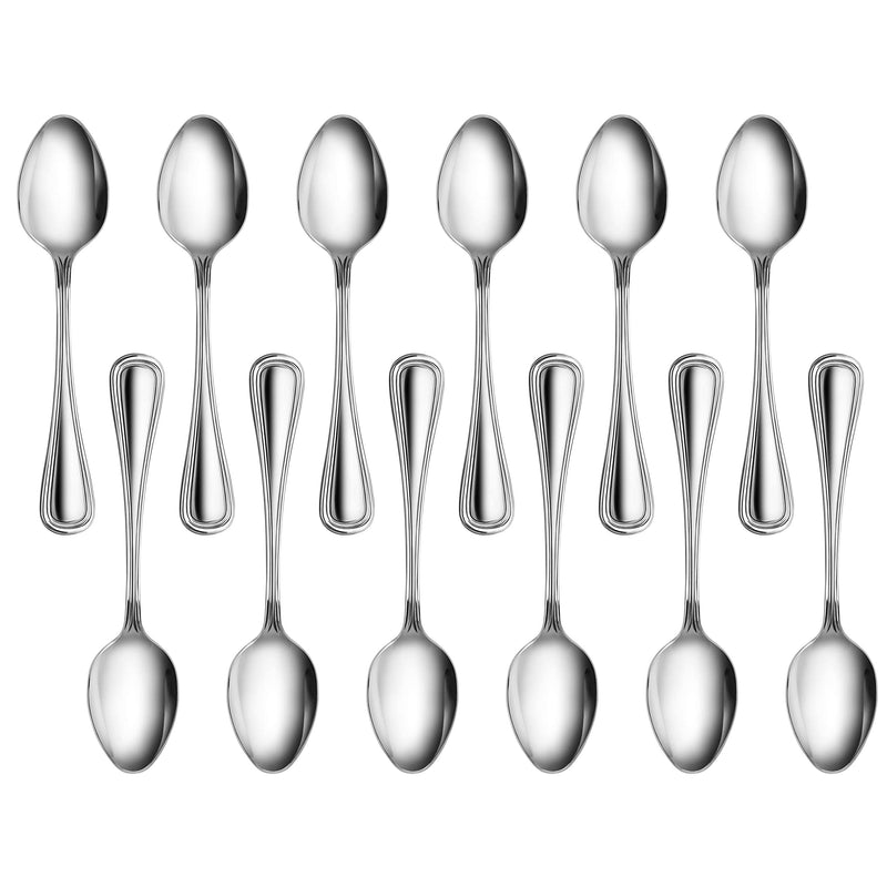 New Star Foodservice 58123 Slimline Pattern, 18/0 Stainless Steel, Dinner Spoon, 7.25-Inch, Set of 12