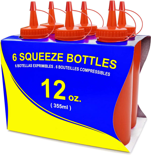 NSI Toys 4 Pack Combo (2 Each: 4 Oz, 2 Oz) Mini Squeeze Bottles - Food  Grade Translucent BPA-Free LDPE w Yorker Cap for Arts, Crafts