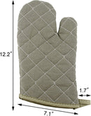 New Star Foodservice 32000 Commercial Grade Flame Retardant/Resistant Oven Mitts, up to 400F, 13-Inch, Set of 2