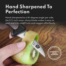 Top Cut By New Star Foodservice 1029215 Swedish Sandvik 14C28N Steel Peeling Knife, 2.5"