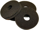 New Star Foodservice 48384 Replacement Sponges for The Bar Glass Rimmer (Set of 4), Black