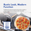 New Star Foodservice 50288 Restaurant-Grade Wooden Pizza Peel, 14" L x 14" W Plate, with 22" L Wooden Handle, 36" Overall Length