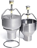 New Star Foodservice 37470 Commercial Grade Stainless Steel 18/8 Pancake Dispenser with Stand, Silver
