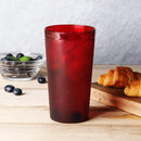 New Star Foodservice 46403 Tumbler Beverage Cup, Stackable Cups, Break-Resistant Commercial SAN Plastic, 16 oz, Red, Set of 12