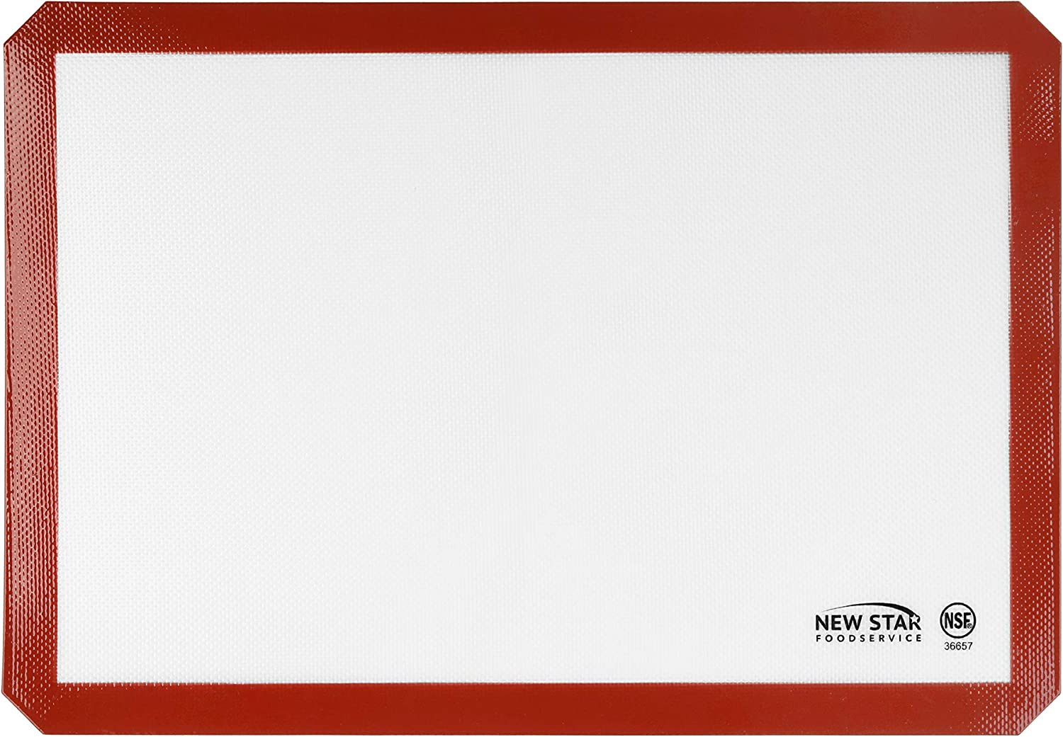 New Star Foodservice 36619 Tappetino Da Forno In Silicone Antiaderente, Per Uso Alimentare, Misura 27,9x43,2 Cm (mezza Teglia)