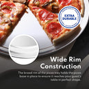 New Star Foodservice 50882 Pizza Pan / Tray, Wide Rim, Aluminum, 12 Inch, Pack of 6