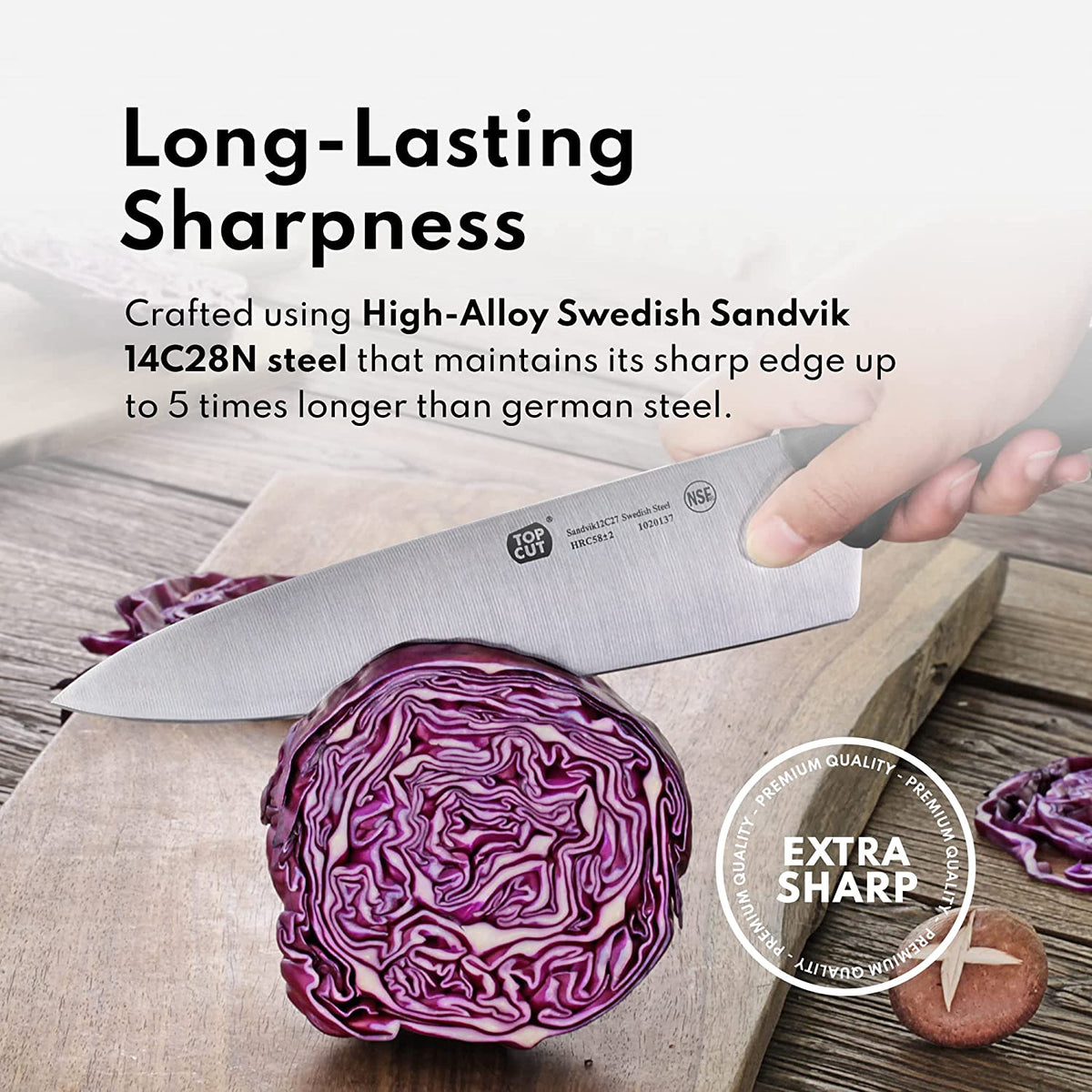 Top Cut By New Star Foodservice 1029291 Swedish 12C27 Steel