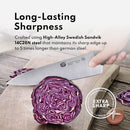 Top Cut By New Star Foodservice 1029291 Swedish 12C27 Steel Chef Knife, 8-Inch