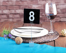 New Star Foodservice 27938 Wire Square Base/Table Number Holder/Number Stand/Place Card Holder, 7-Inch, Set of 5