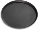 New Star Foodservice 24913 Restaurant Grade Non-Slip Tray, Plastic, Rubber Lined, Round, 11" Inch, Black
