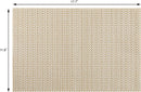 New Star Foodservice 28171 Crossweave Woven Vinyl Placemats, Set of 4, Golden Candlelight
