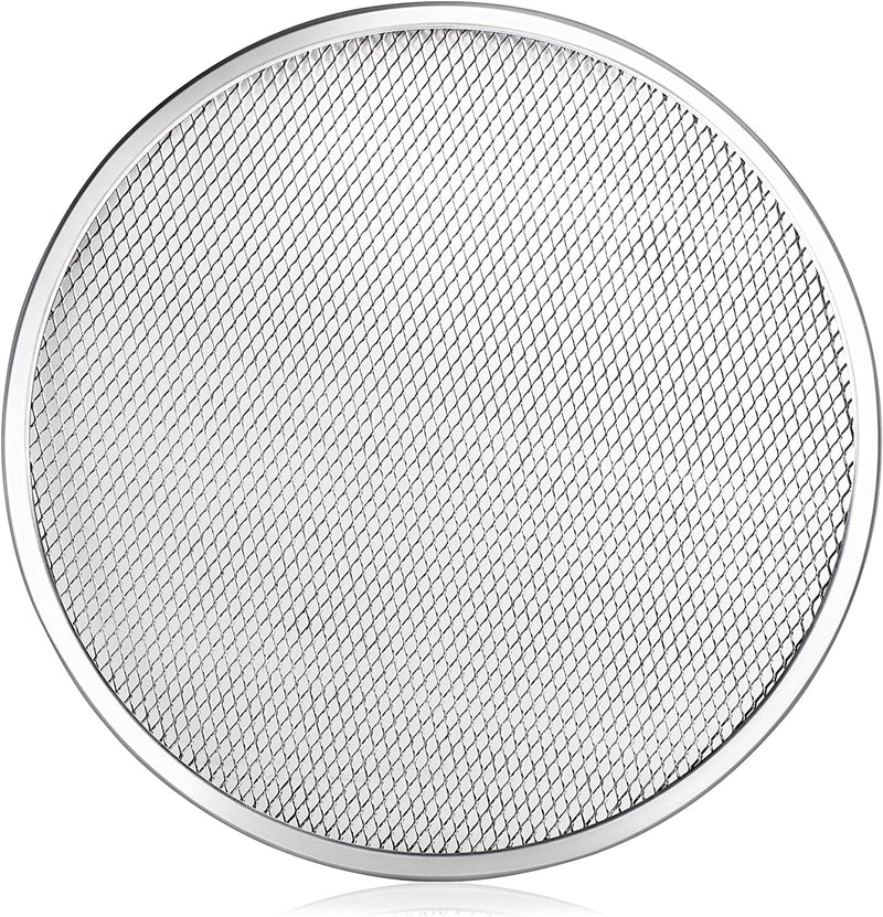 New Star Foodservice 50967 Restaurant-Grade Aluminum Pizza Baking Screen, Seamless, 14-Inch, Pack of 6