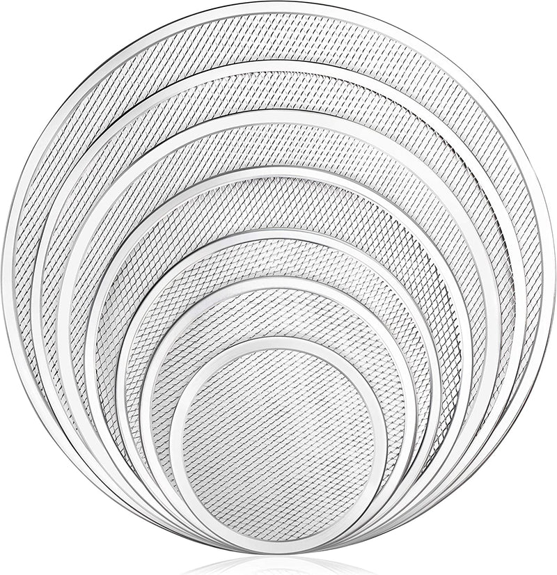 New Star Foodservice 50677 Restaurant-Grade Aluminum Pizza Baking Screen, Seamless, 12-Inch