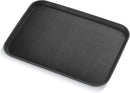 New Star Foodservice 25279 Restaurant Grade Non-Slip Tray, Plastic, Rubber Lined, Rectangular, 16-Inch x 22-Inch, Black