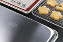 New Star Foodservice 1028751 Commercial-Grade Bun Pan/Baking Sheet, Baking Mat, Cooling Rack Combo, 1/4 and 1/2 Sizes Each
