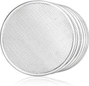 New Star Foodservice 50950 Restaurant-Grade Aluminum Pizza Baking Screen, Seamless, 12-Inch, Pack of 6