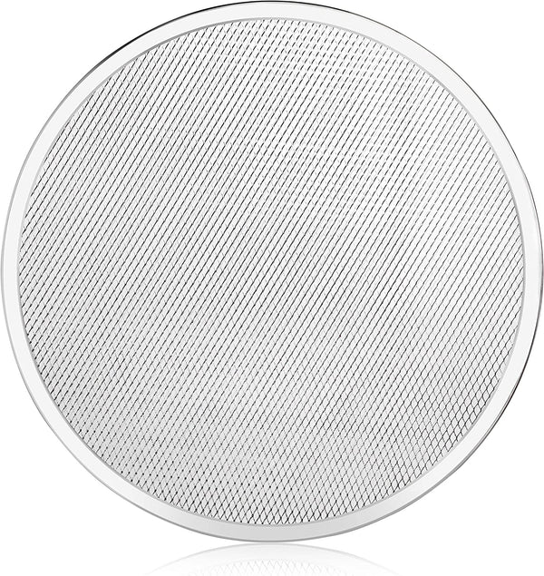 New Star Foodservice 50974 Restaurant-Grade Aluminum Pizza Baking Screen, Seamless, 16-Inch, Pack of 6