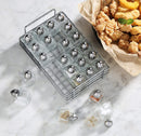 New Star Foodservice 28423 Mini Salt and Pepper Shakers, with Rack, Set of 24