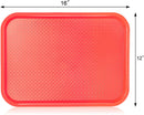 New Star Foodservice 24654 Fast Food Tray, 12 by 16-Inch, Red, Set of 12