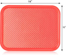 New Star Foodservice 24487 Red Plastic Fast Food Tray, 10 by 14-Inch, Set of 12