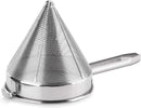 New Star Foodservice 34127 18/8 Stainless Steel China Cap Strainer, 10-Inch, Fine Mesh